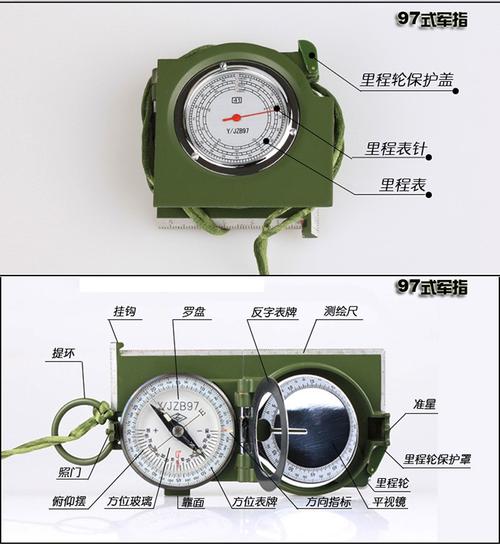 户外旅游利器：97式军用指北针及使用方法(指北針方向測量)